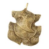 Buy Superfine Brass Leaf Ganapati Wall Hanging - 5.5 inch - Budhshiv.com