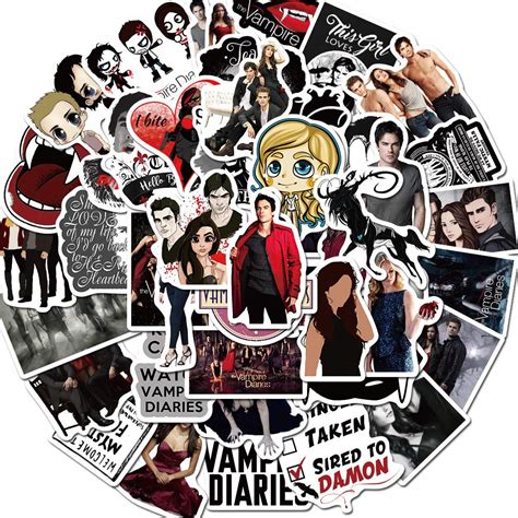 The Vampire Diaries Stickers for Water Bottles 50 Pack Cute,Waterproof ...