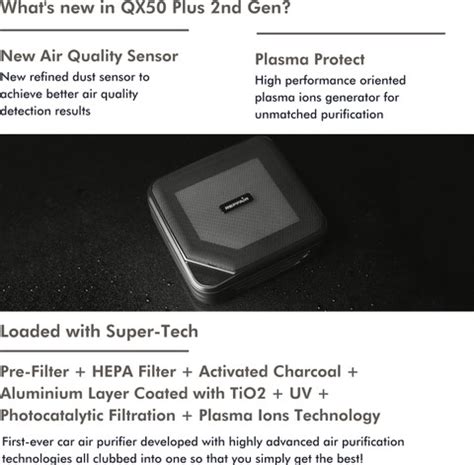Reffair QX50PLUS (2G) Photocatalytic Filtration with Plasma Protect ...