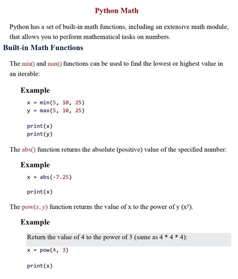 Image result for Power Python Math
