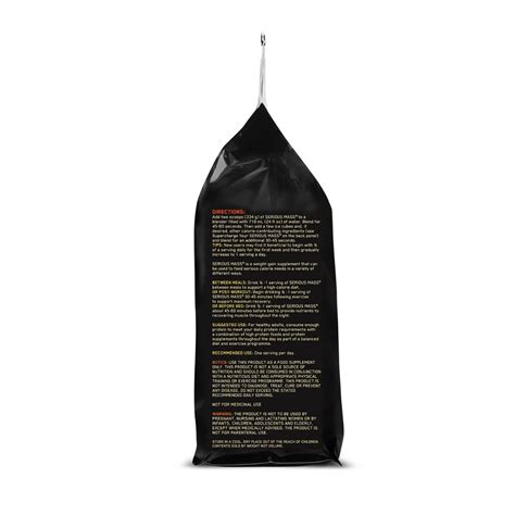 Optimum Nutrition (ON) Serious Mass High Protein Weight Gain Chocolate ...
