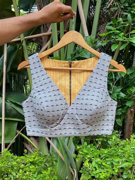 Yellow and Grey Alat Palat (Blouse) – suta