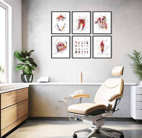Handmade Teeth Watercolor Art Print - Dental Anatomy India | Ubuy