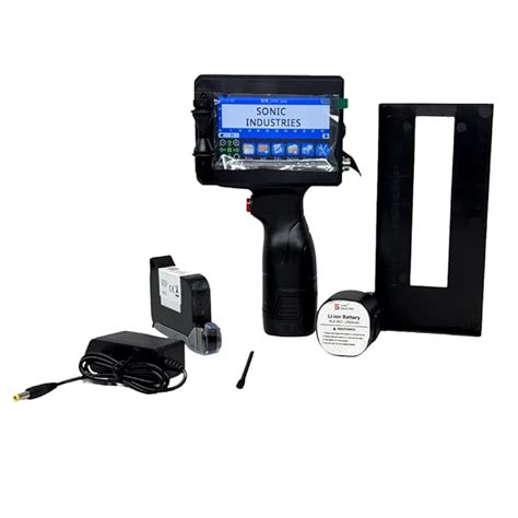 SONIC INDUSTRIES Handheld Date, Batch, and Expiry Monochrome Printer ...
