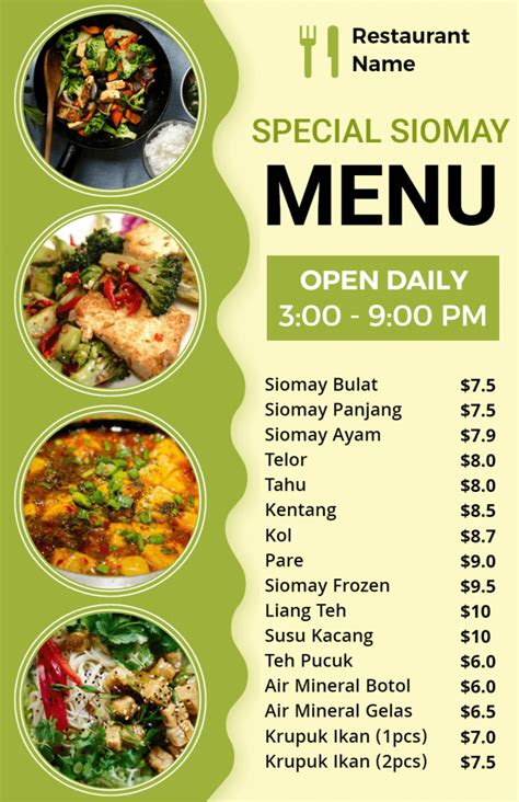 Simple Food Menu Design 的图像结果