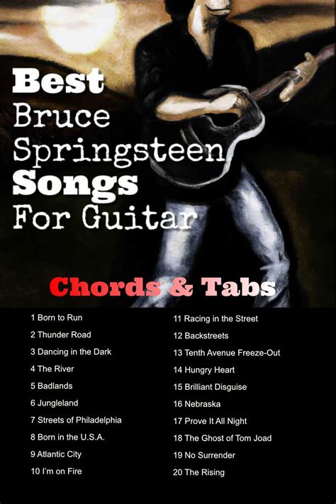 Image result for Bruce Springsteen Guitar Tutorials