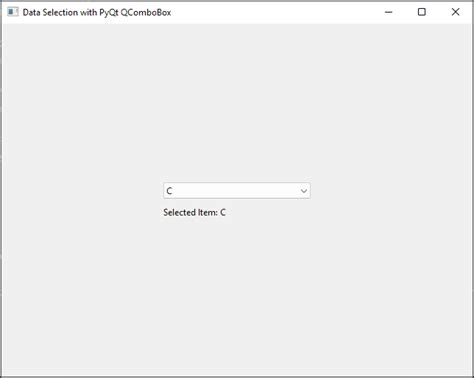 Image result for PyQt Combo Box