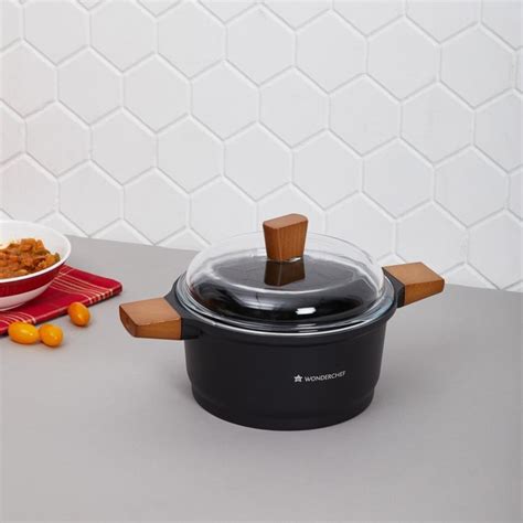 Buy WONDERCHEF Aluminium Casserole with Glass Lid from Wonderchef at ...