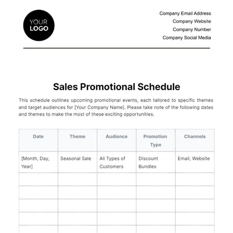 Business Promo Schedule 的图像结果