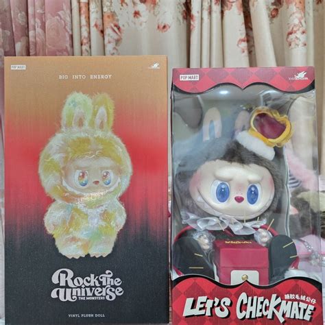 พร้อมส่ง 400% Labubu rock the universe Labubu let's check mate มือ2 ตัด ...