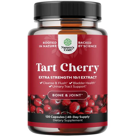 Tart Cherry Extract - 120 Capsules – Nature's Craft