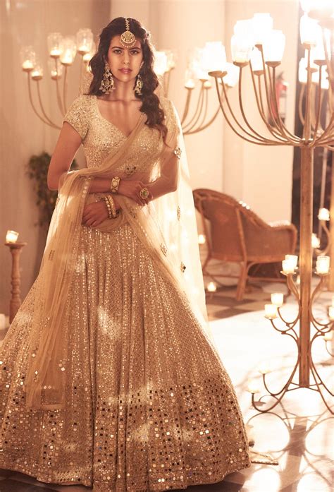 Beige Embellished Lehenga Set – abhinavmishra