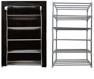 RAXON WORLD Metal Shoe Rack (Black,5 Shelves, Metal Shoe Stand Price in ...