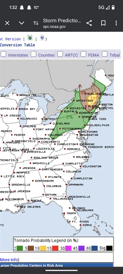 SPC Day 2 (Sunday) with a 10% tor : r/tornado