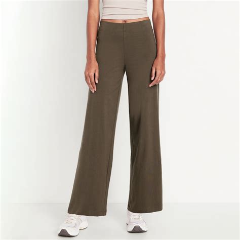 Brown Wide Leg Leggings | BlackNavy