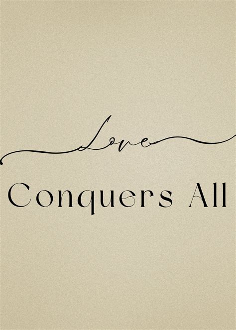 Love Conquers All | Printable Wall Decor | Wall Prints Bedroom ...