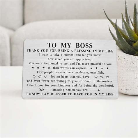 ABNTY Boss Appreciation Wallet Card Insert - Thank You India | Ubuy