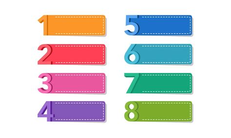 Infographic number labels template. Vector illustration. 24100032 ...