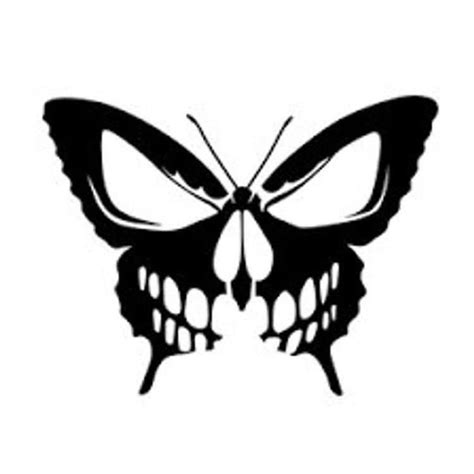 butterfly skull svg