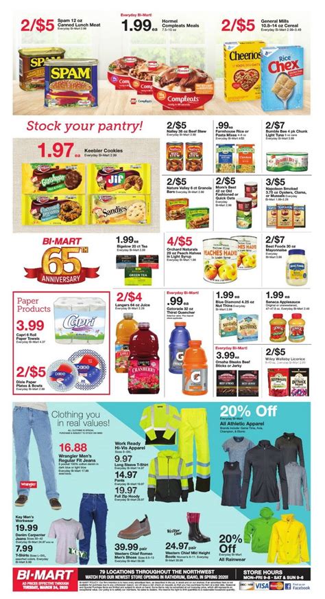 Bi-Mart Weekly Ad Mar 18 - Mar 24, 2020