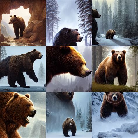 UHD movie still of big realistic bear as Antony | Stable Diffusion ...