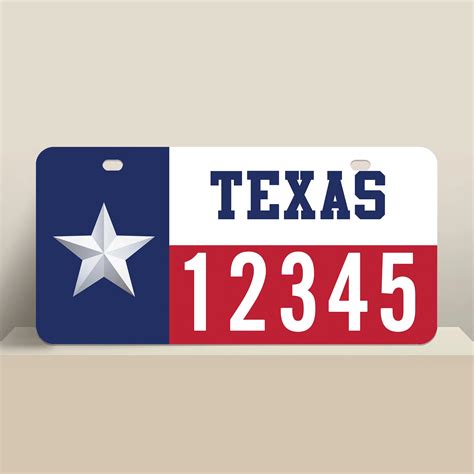 Texas Flag License Plate