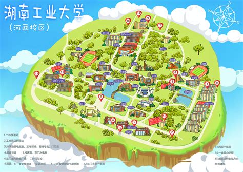 湖南工业大学地图设计|平面|书装/画册|为你倾心久久 - 原创作品 - 站酷 (ZCOOL)