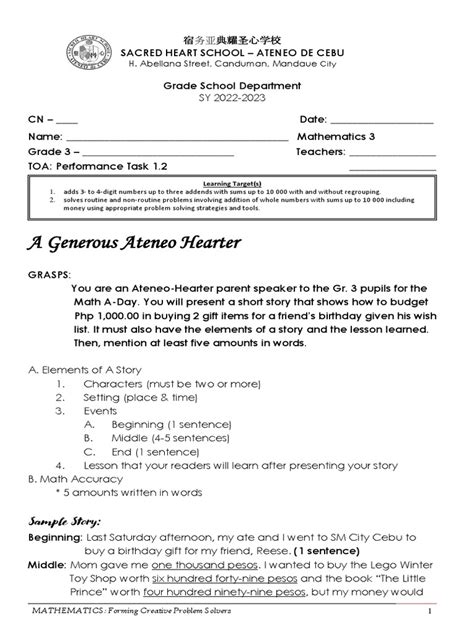 Image result for Performance Task 1