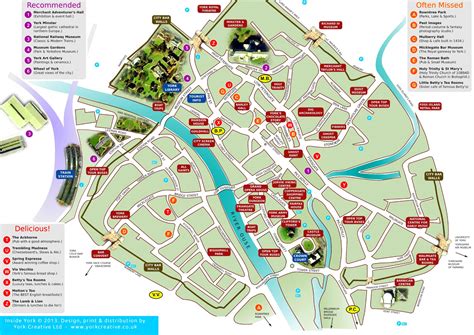 Printable Map Of York City Centre