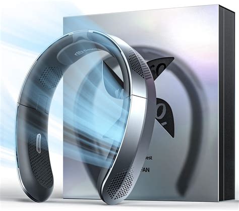 Korbot Portable Neck Fan - ChillGo 4 Turbo Bladeless Neck Fan Foldable ...