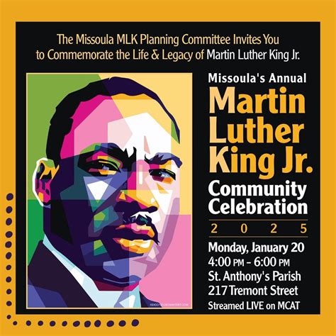 Missoulas Annual MLK Jr. Community Celebration 2025, St. Anthony's ...