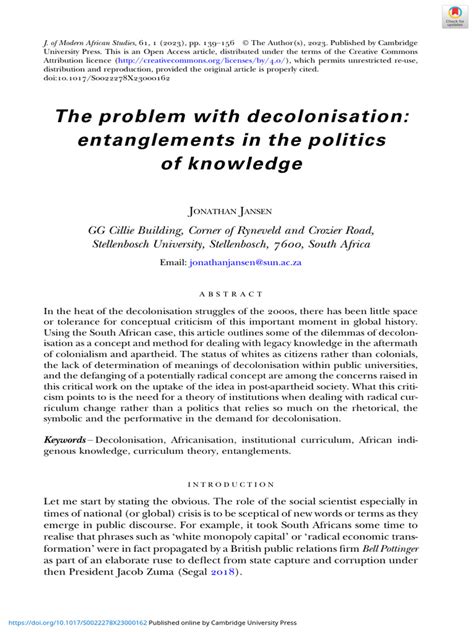 Decolonization of Knowledge Critiques 的图像结果