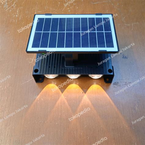 Jual LAMPU DINDING SOLAR OUTDOOR LED SOROT TAMAN SOLAR CELL - 6 x 1 ...