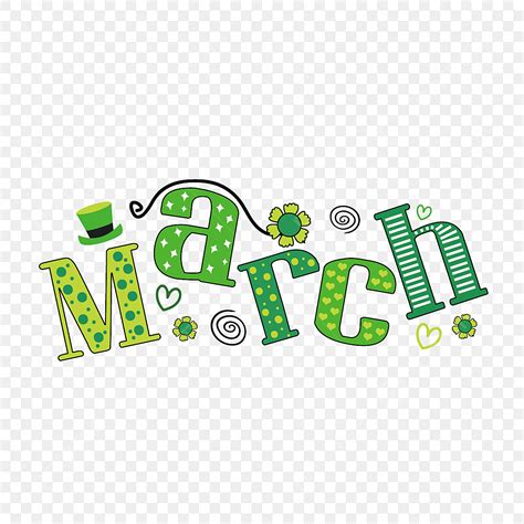 Four Leaf Clover Vector Hd Images, Hand Drawn Cartoon March Four Leaf ...