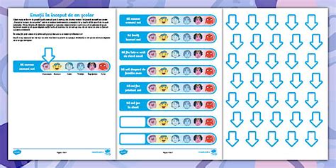 Emoții la început de an școlar – Fișă de activitate