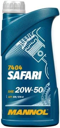 MANNOL 7404 Safari 20W-50 API SN/CH-4 Engine Oil Imported from Germany ...