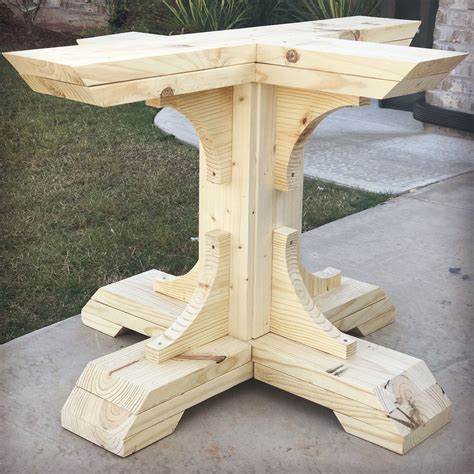 pedestal table base diy - Lillian Lee