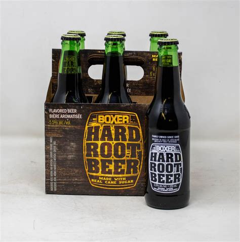 6 PACK BOXER HARD ROOT BEER FLAVOURED BEER