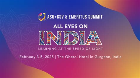 Program Schedule | ASU+GSV & Emeritus Summit | Avnish Singhal