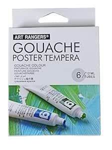ARTISTERY Artists Gouache Colour | Set of 6 Colours X 12ml Tubes ...