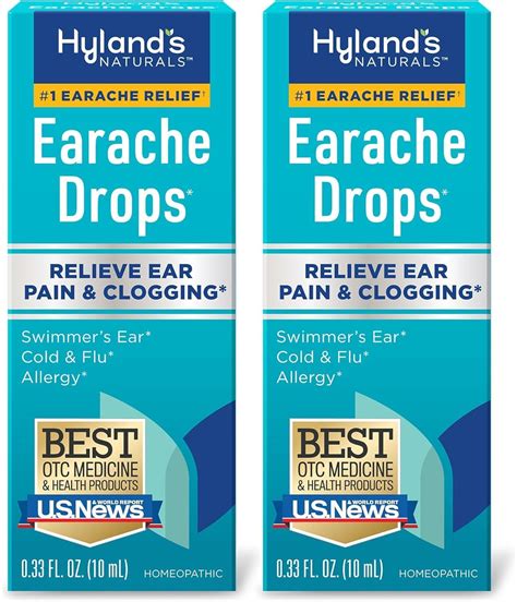 Amazon.com: Hyland's Naturals Earache Drops, Natural Relief of Swimmer ...