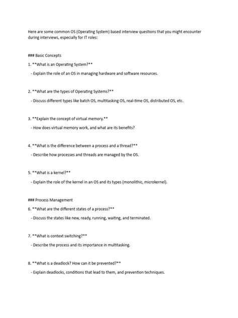 Image result for OS Study Points