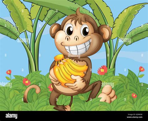 Banana Monkey Clip Art Cartoon Monkey Cartoon Monkey With Banana
