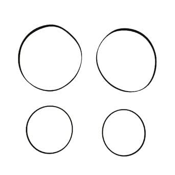 4pcs/Set New Belts Kit Replacement for Sony TC-WE425 TC-WE435 TC-WE475 ...