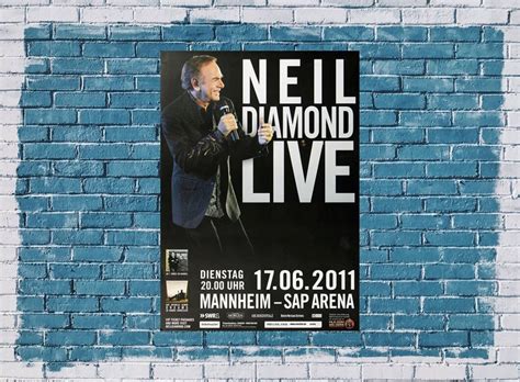 Neil Diamond - Alive and Swinging, Mannheim 2011 - Konzertplakat, 22,90