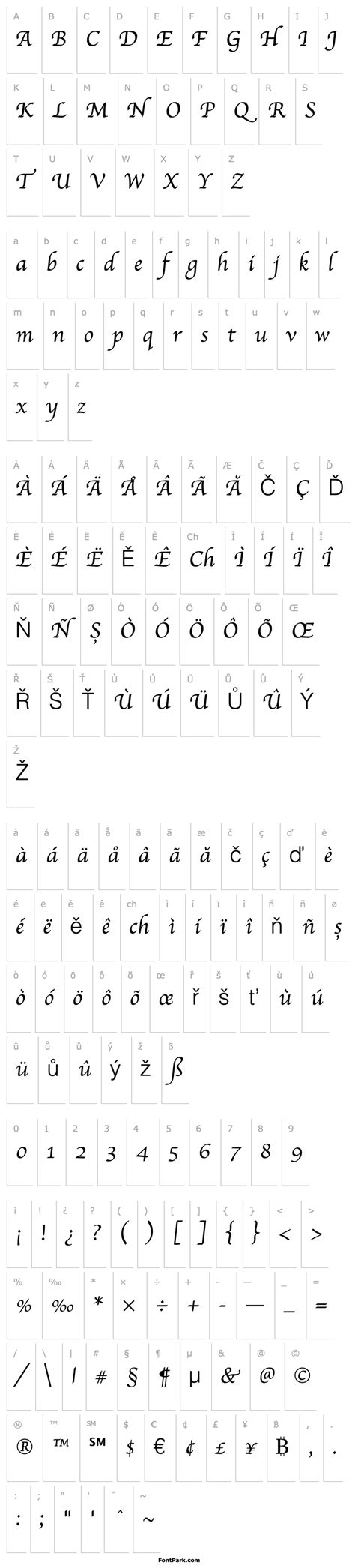 Apple Chancery Font | FontPark.com