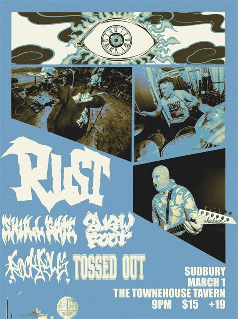 RUST, SKULL GATE, SLEWFOOT, ROCKPYLE + TOSSED OUT, The Townehouse ...