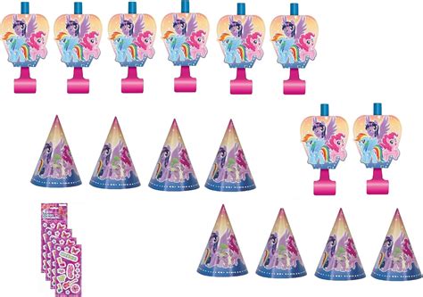 Buy My Little Pony Birthday Party Supplies Bundle Set Includes 8 Party ...