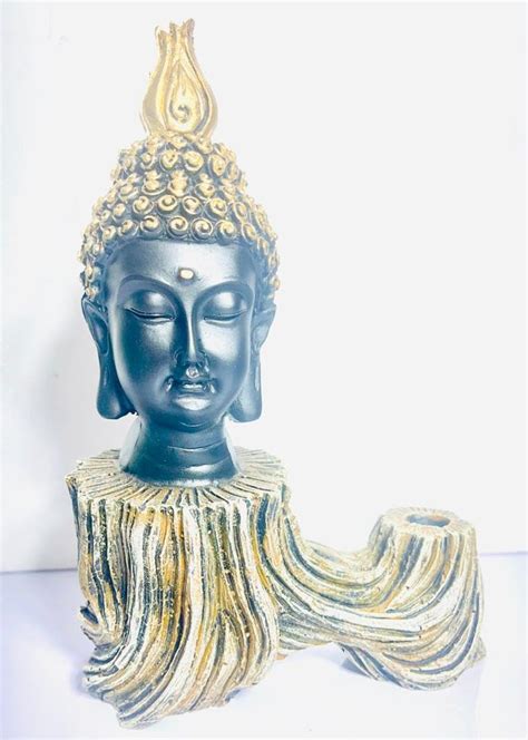 Buy Mystique by Abha Singh Black Buddha Staues for Living Room Buddha ...