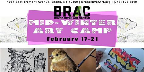 BRAC Mid-Winter Art Camp 2025, Bronx River Art Center, 17 February to ...